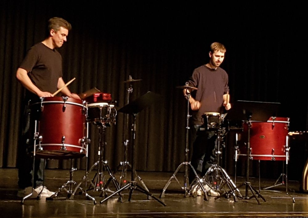 DoubleBeats beim Auftritt in der Stadthalle Buchen